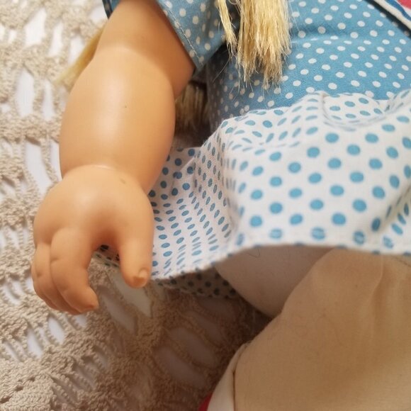 Vintage Doll Playskool School Kids Girl Doll Blonde Hair Sailor Outfit 13 1/2" - Picture 10 of 16